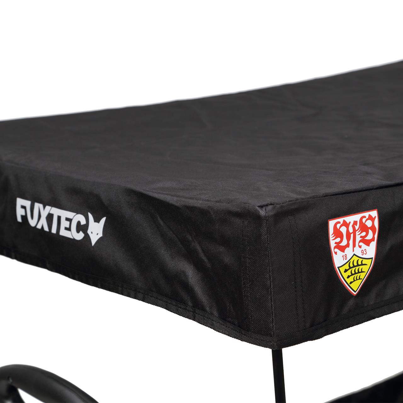 Rucní vozík FUXTEC FX-CT500 v edici "VfB Stuttgart" se slunecní stríškou
