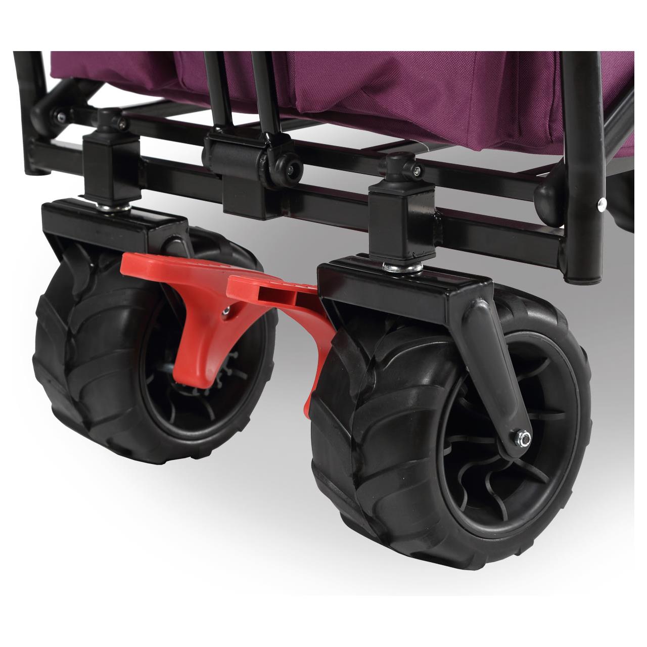 Plážový vozík FUXTEC FX-CTB800 se slunecní stríškou chránenou proti UV zárení, rukojetí a vnitrním rozšírením