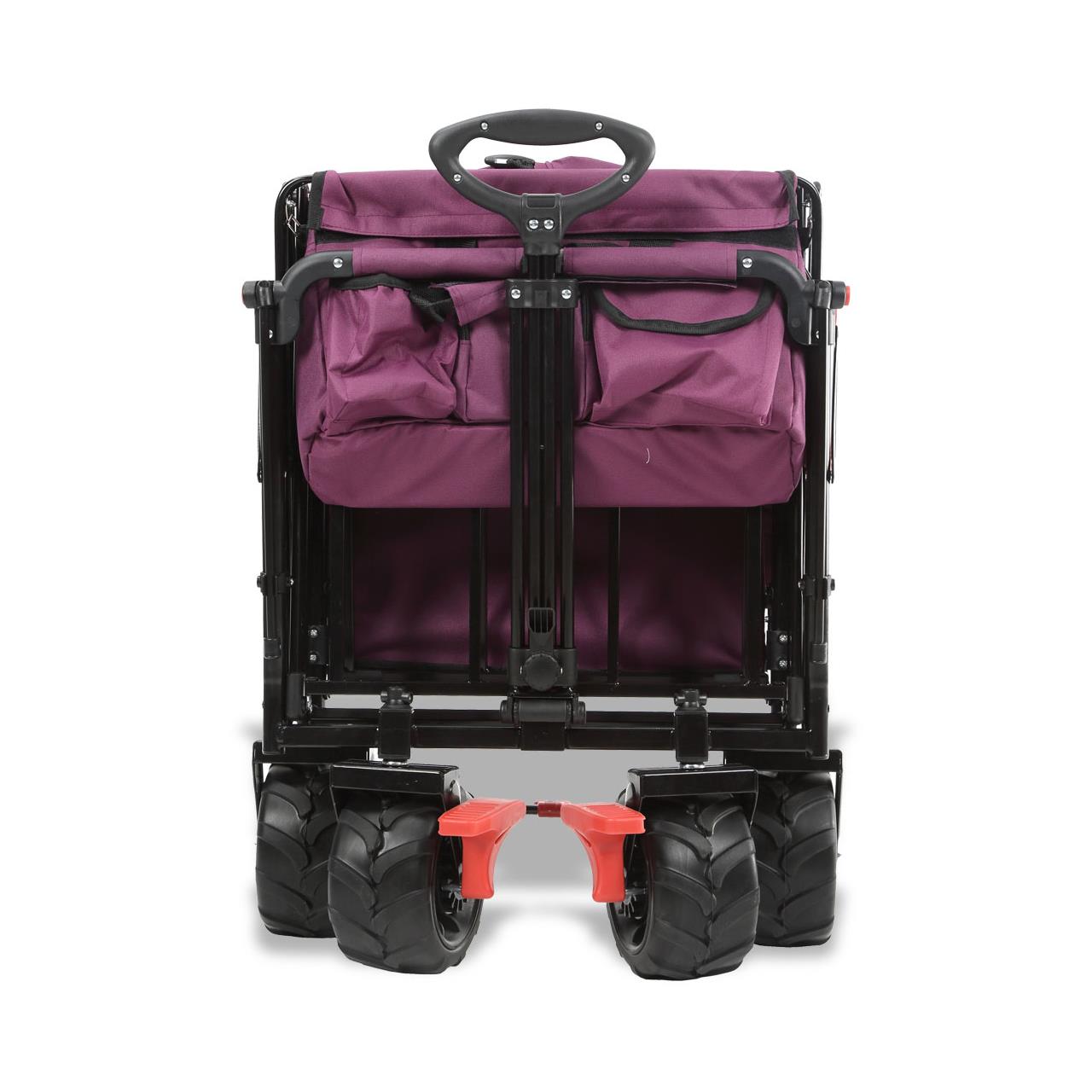 Plážový vozík FUXTEC FX-CTB800 se slunecní stríškou chránenou proti UV zárení, rukojetí a vnitrním rozšírením