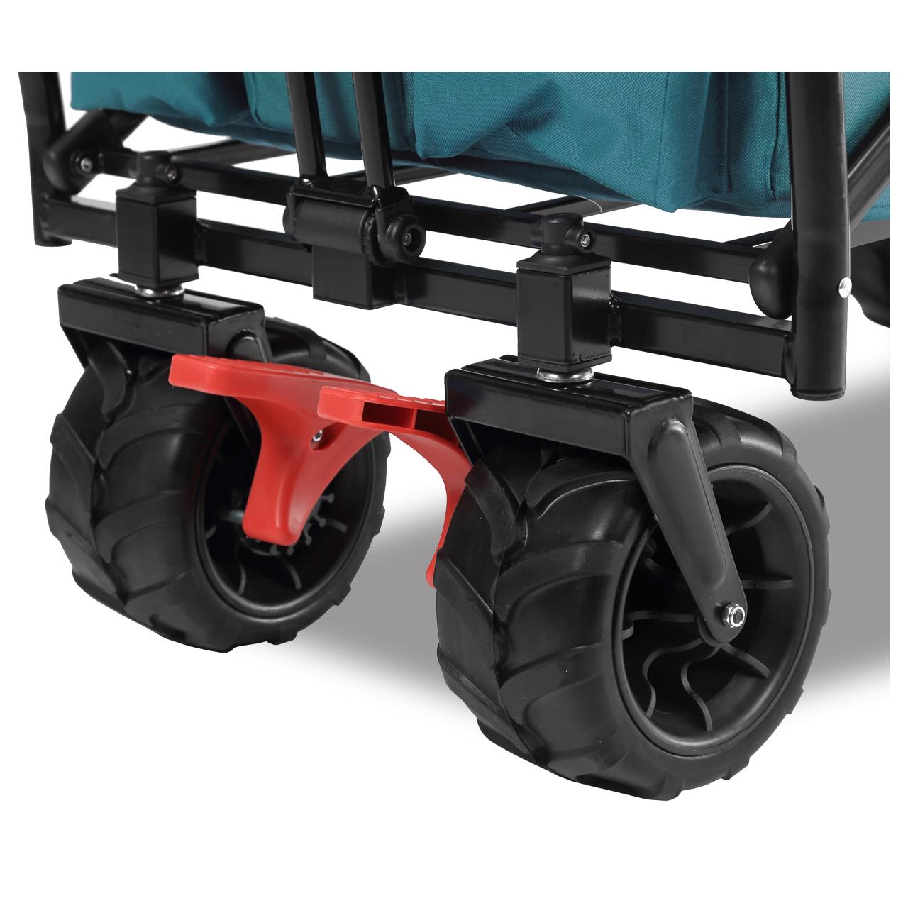 Plážový vozík FUXTEC FX-CTB800 se slunecní stríškou chránenou proti UV zárení, rukojetí a vnitrním rozšírením