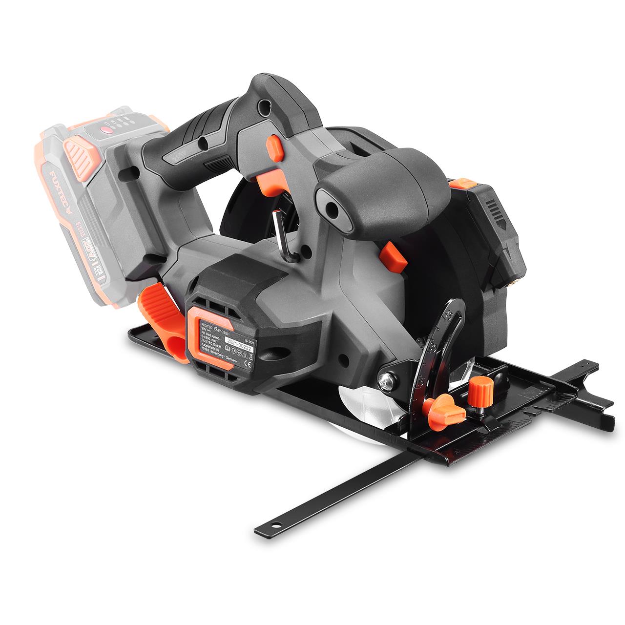 Akumulátorová okružní pila FUXTEC 20V FX-E1CS20 bez akumulátoru, bez nabíjecky