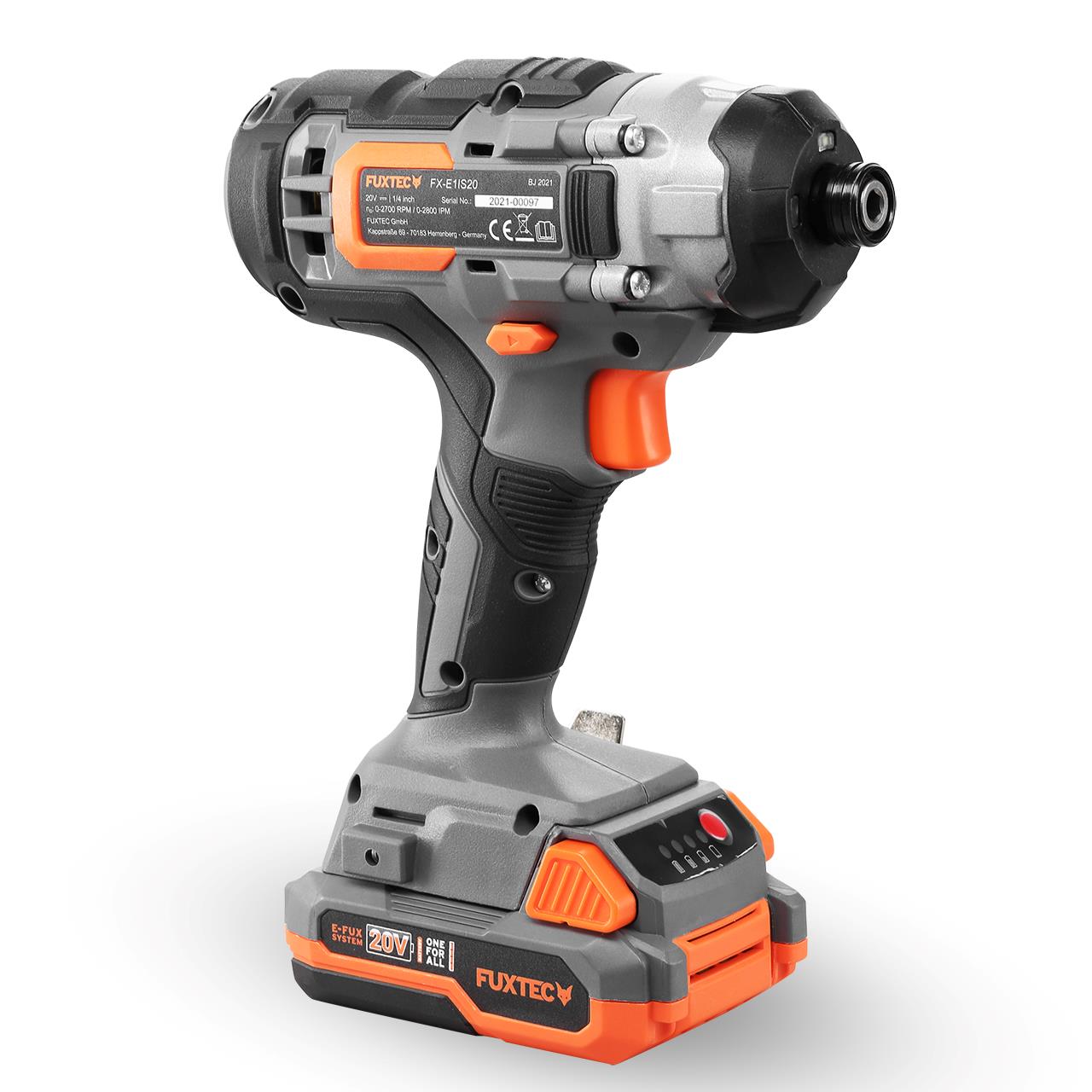 Akumulátorová príklepová vrtacka FUXTEC 20V FX-E1IS20 SET s 1 x akumulátorem 2Ah, 1 x nabíjeckou 1A