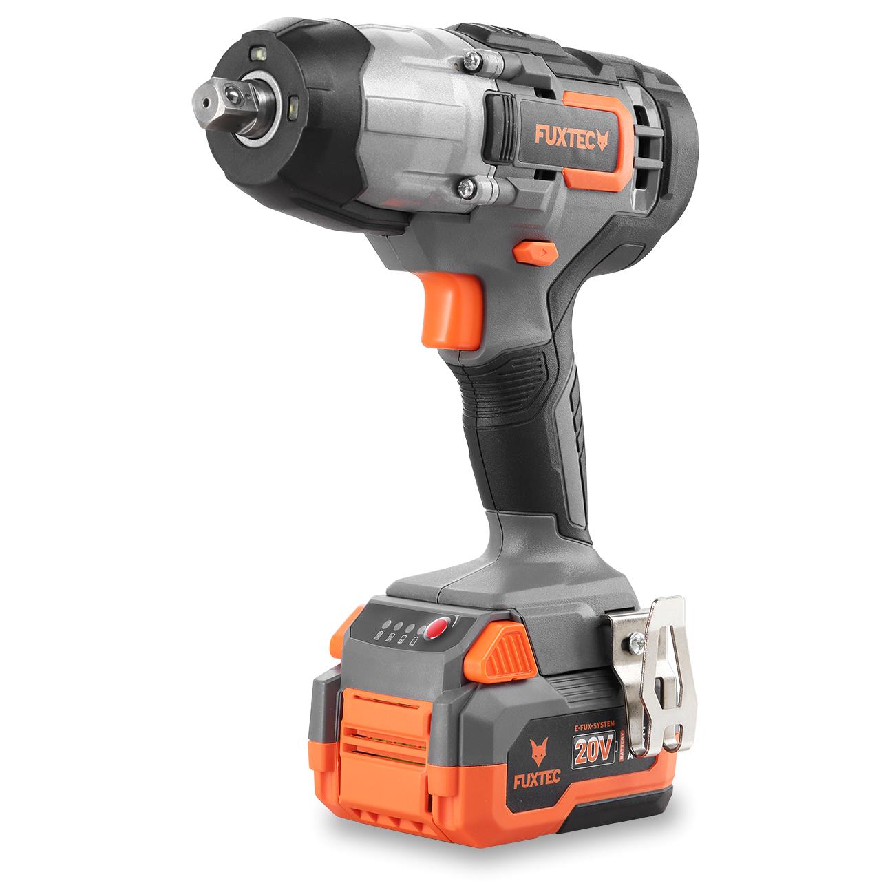 Akumulátorový rázový utahovák FUXTEC 20V FX-E1IW20 SET s 1 x akumulátorem 4Ah, 1 x nabíjeckou 1A
