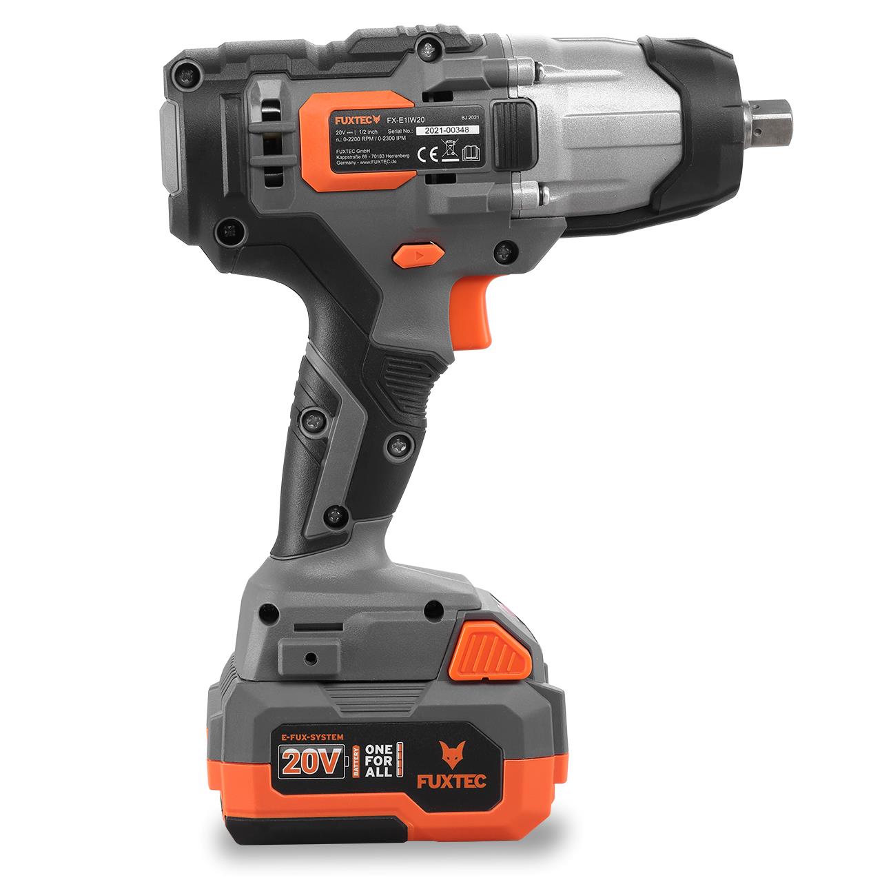 Akumulátorový rázový utahovák FUXTEC 20V FX-E1IW20 SET s 1 x akumulátorem 4Ah, 1 x nabíjeckou 1A