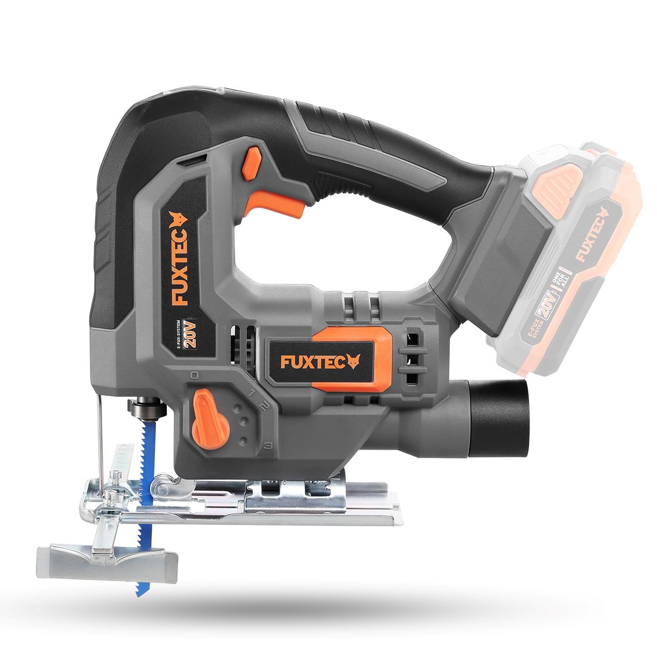 Akumulátorová prímocará pila FUXTEC 20V FX-E1JS20 bez akumulátoru, bez nabíjecky