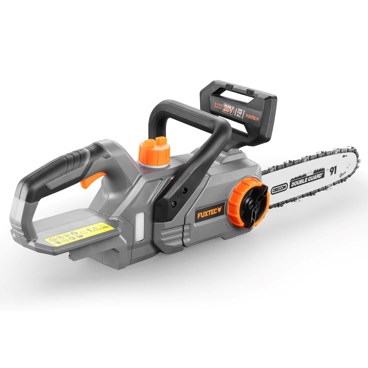 Akumulátorová retezová pila FUXTEC 20V FX-E1KS20 SET 1 s 1 x akumulátorem 2Ah, 1 x nabíjeckou 1A