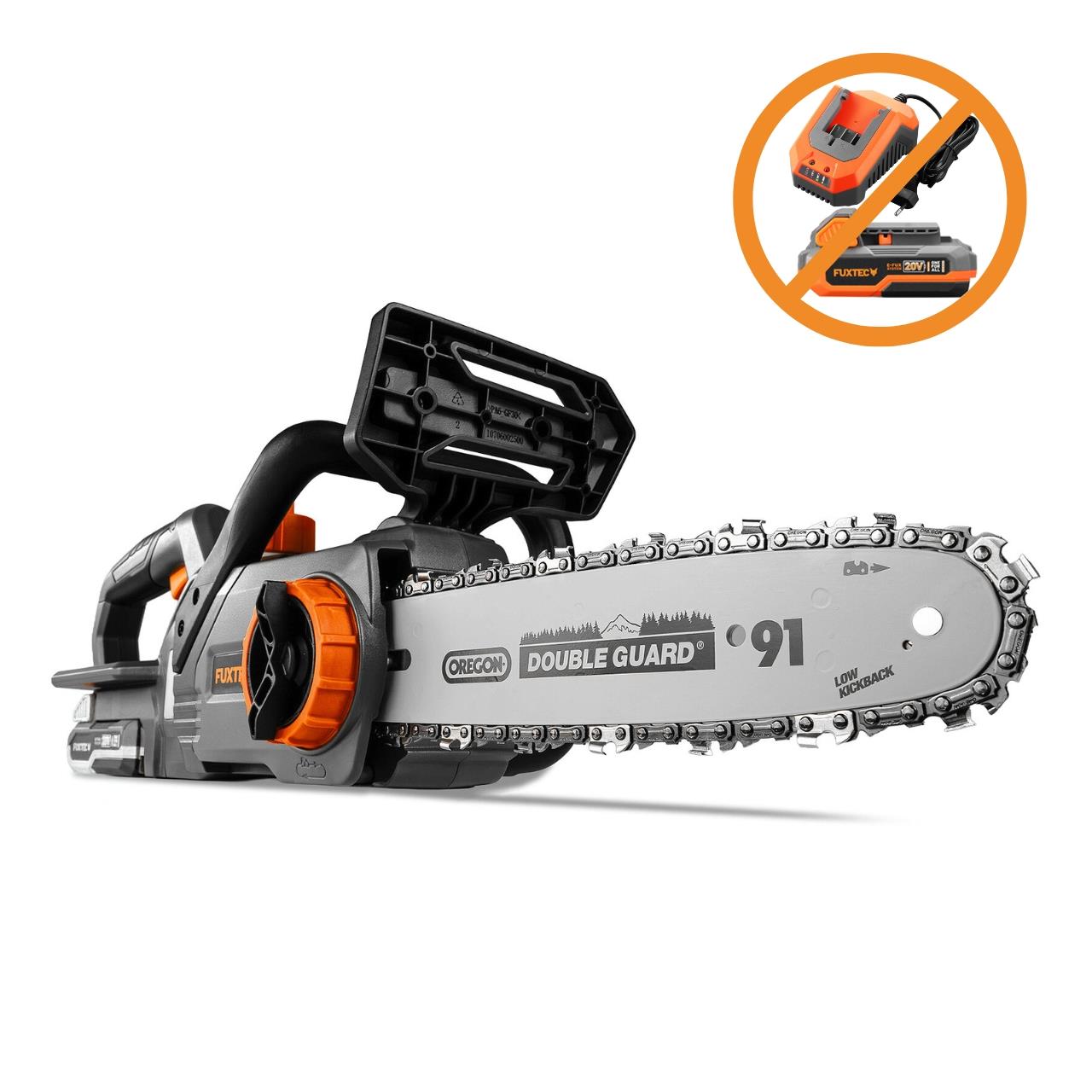 Akumulátorová retezová pila FUXTEC 20V FX-E1KS20 bez akumulátoru, bez nabíjecky