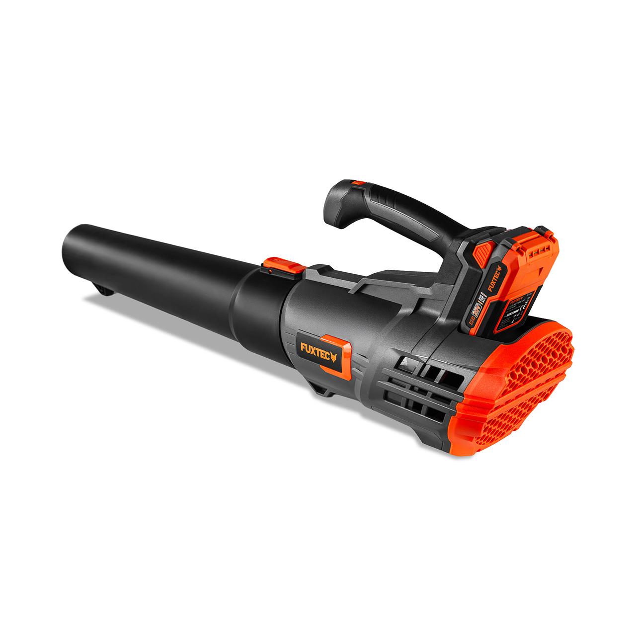 Akumulátorový foukac listí FUXTEC 20V FX-E1LB20 SET 2 s 1 x baterií 4Ah, 1 x nabíjeckou 2,4A