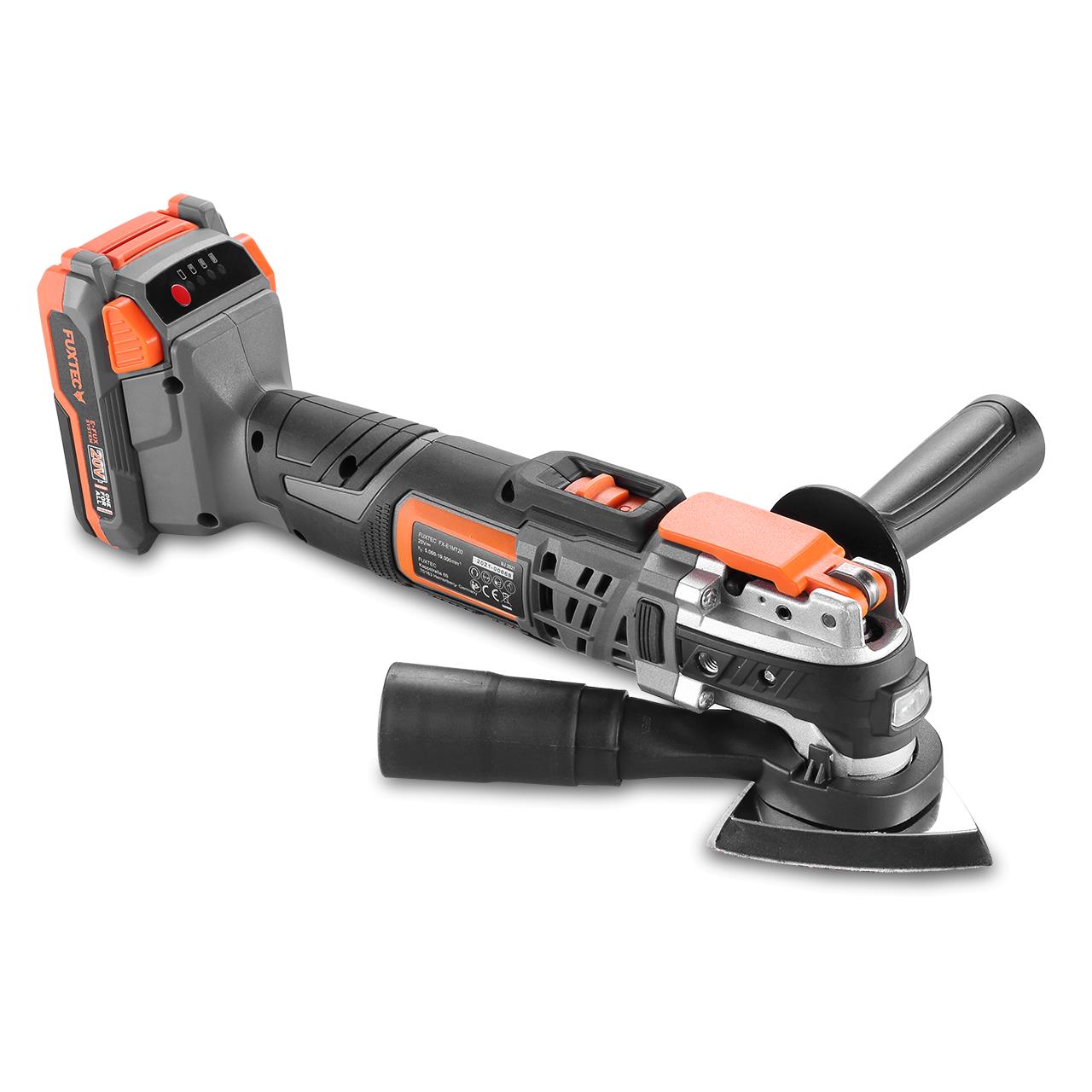 FUXTEC 20V akumulátorové multifunkcní náradí FX-E1MT20 SET s 1 x akumulátorem 2Ah, 1 x nabíjeckou 1A