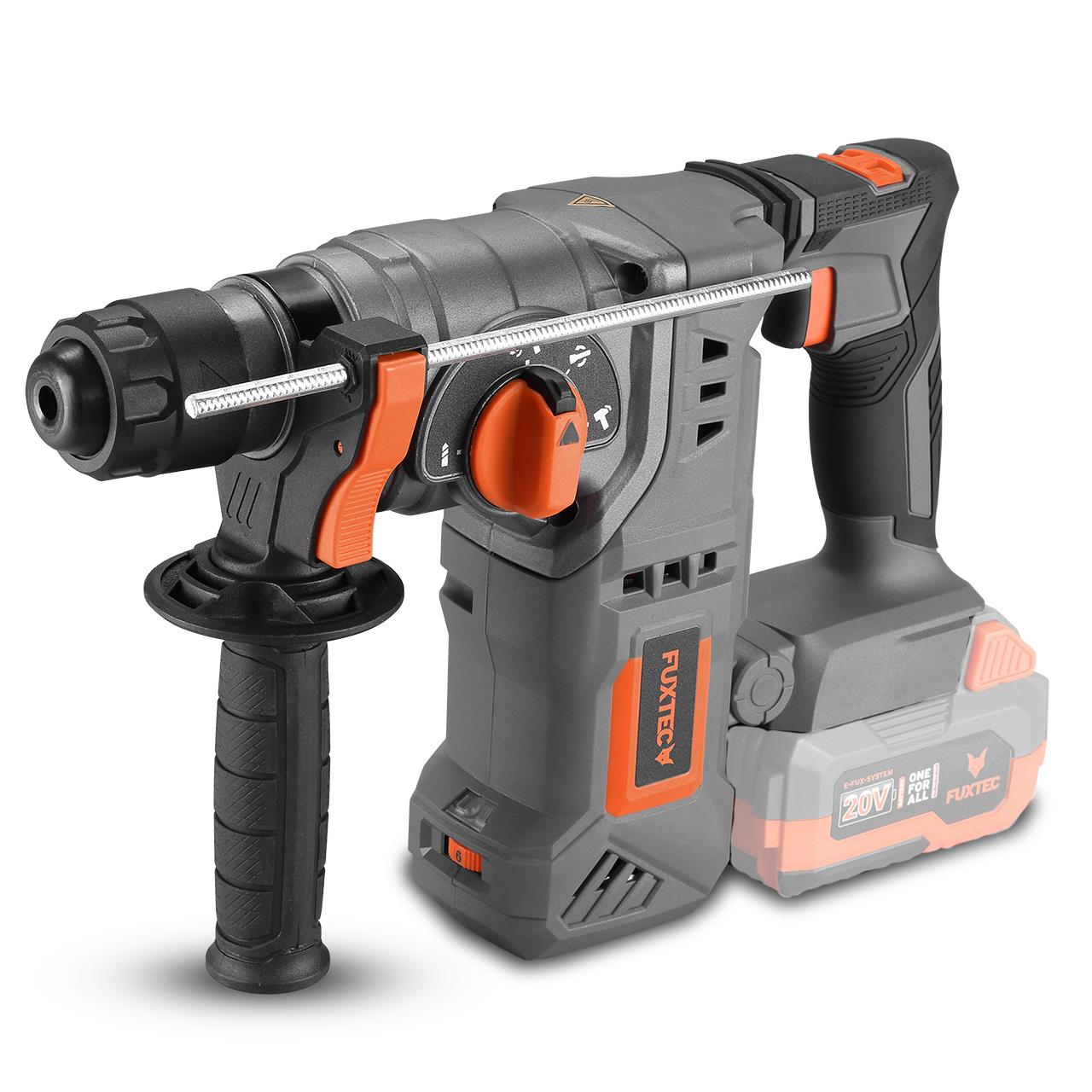 Akumulátorové vrtací kladivo FUXTEC 20V FX-E1RH20 bez akumulátoru, bez nabíjecky