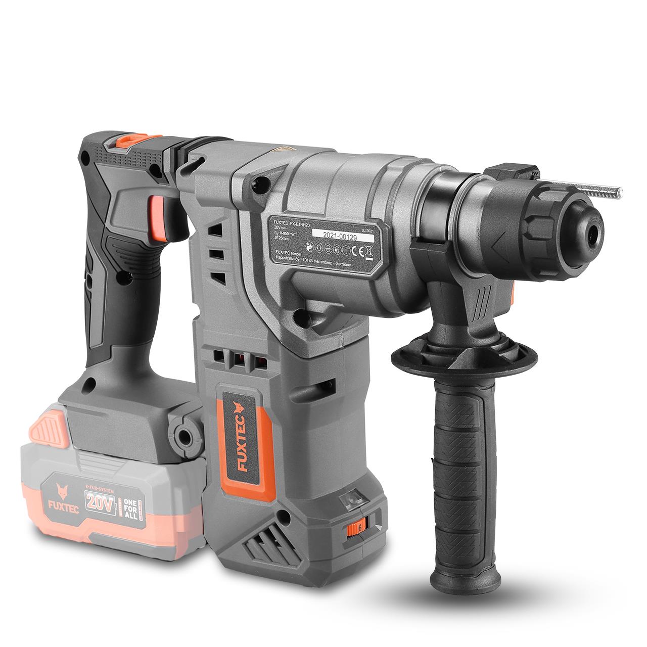 Akumulátorové vrtací kladivo FUXTEC 20V FX-E1RH20 bez akumulátoru, bez nabíjecky