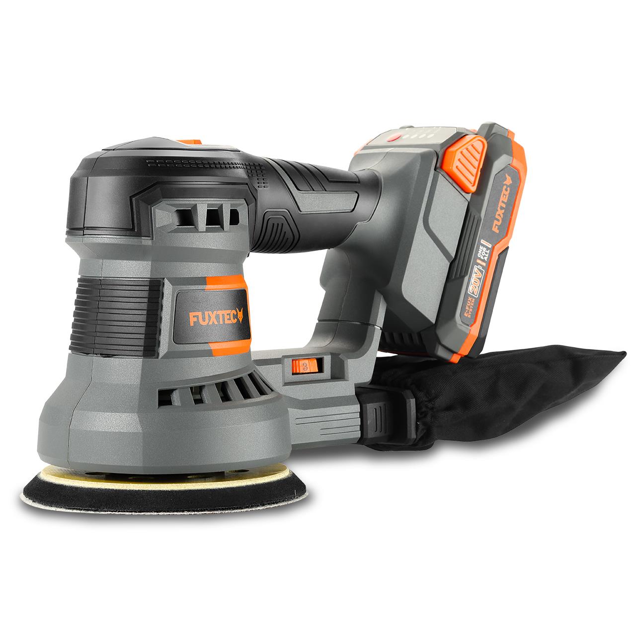 Akumulátorová 20V rotacní bruska FUXTEC FX-E1RS20 SET s 1 x akumulátorem 2Ah, 1 x nabíjeckou 1A