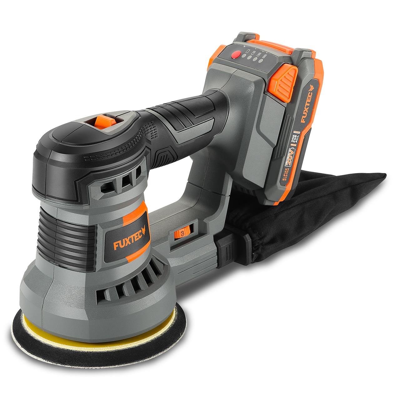 Akumulátorová 20V rotacní bruska FUXTEC FX-E1RS20 SET s 1 x akumulátorem 2Ah, 1 x nabíjeckou 1A