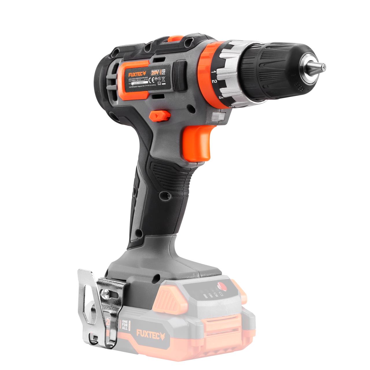 Akumulátorová príklepová vrtacka FUXTEC 20V FX-E1SBS20 SET s 2 x akumulátorem 2Ah, 1 x nabíjeckou 1A