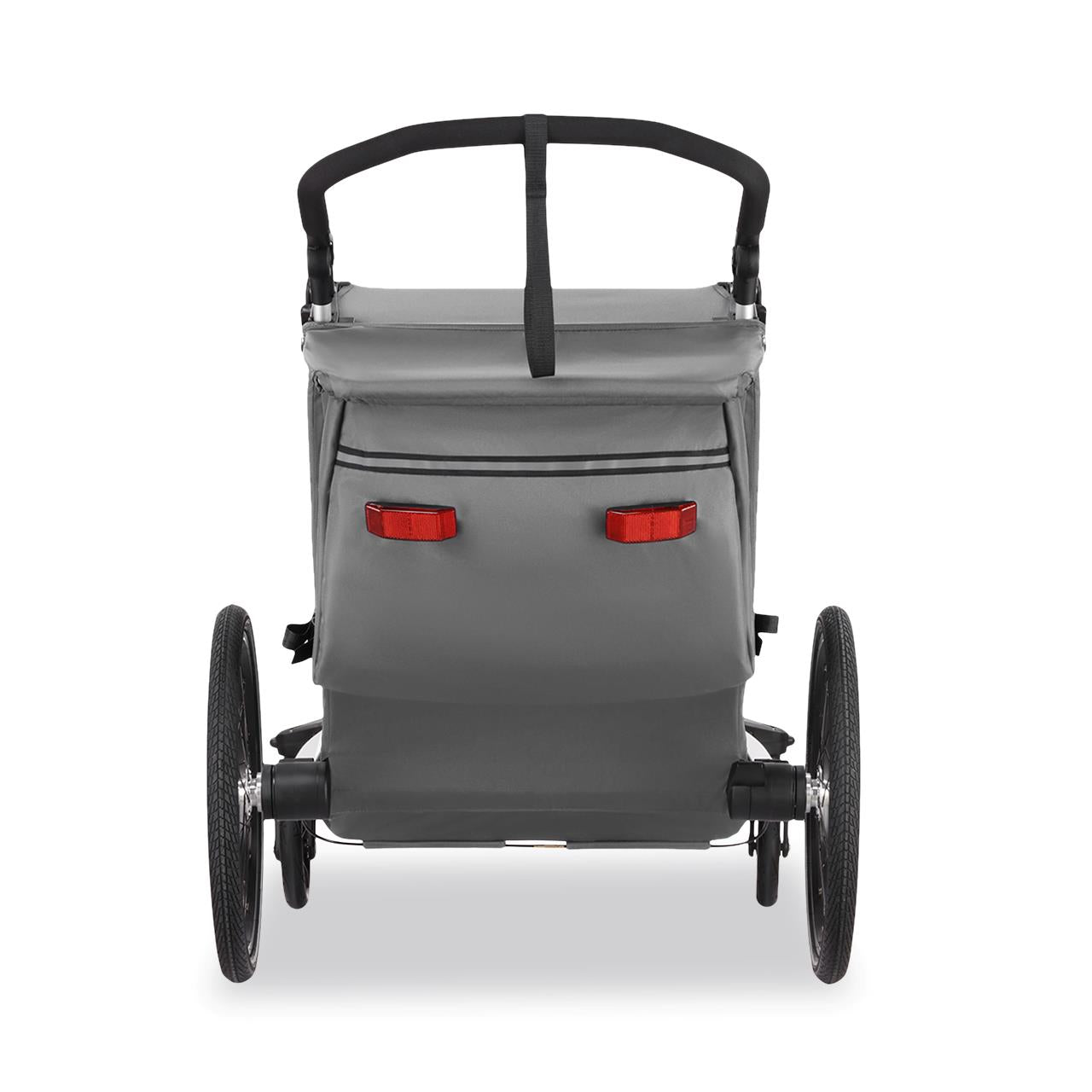 Prívesný vozík za jízdní kolo FUXTEC FX-FA1-SET-GRAY s koleckem pro jogger