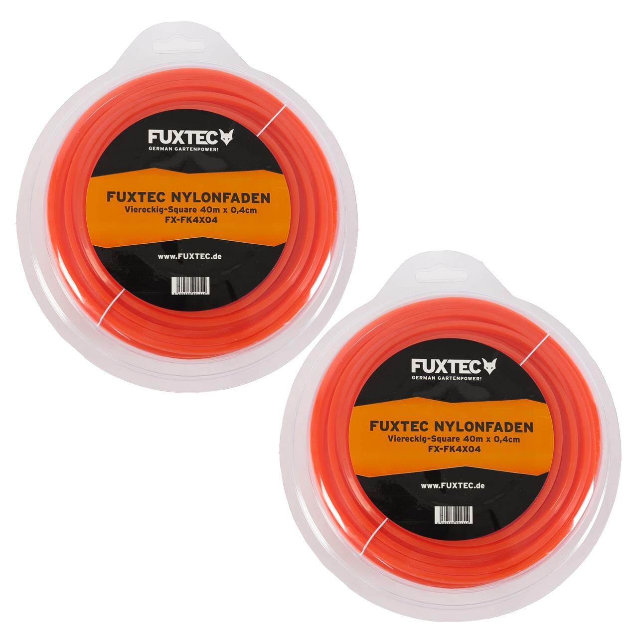 Sada 2 ctvercu nylonové nite FUXTEC 40 m x 0,4 cm