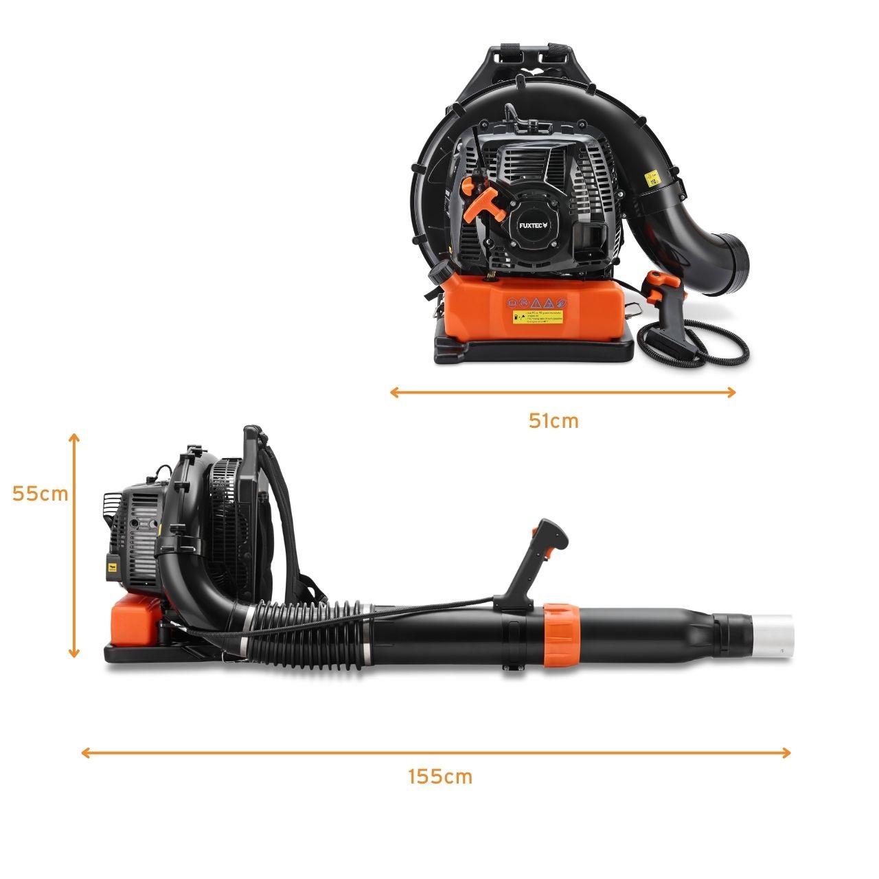 Benzínový zádový foukac listí FUXTEC FX-LBP185TPRO