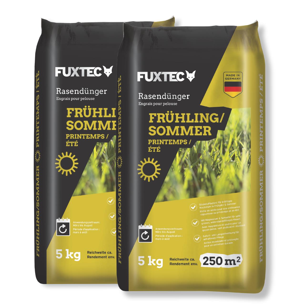 FUXTEC hnojivo na trávník jaro/léto FX-RDFS 10 kg na 500 m2