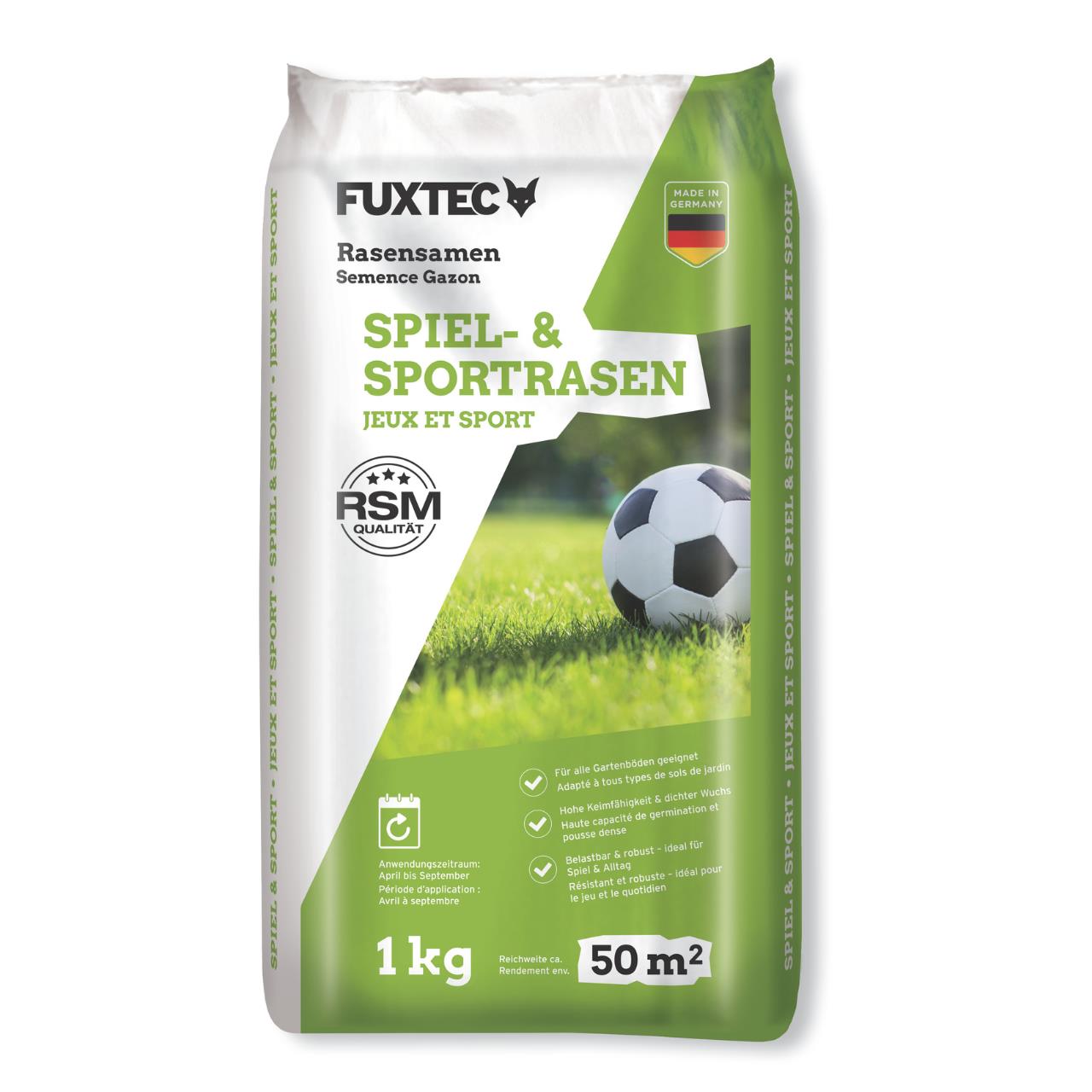 Trávníkové osivo FUXTEC FX-RSSP1 1kg hrací a sportovní trávník