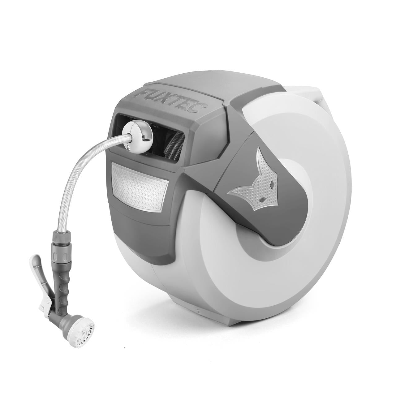 Vodní hadicový naviják FUXTEC 20 m kulatý FX-WSA20G šedý