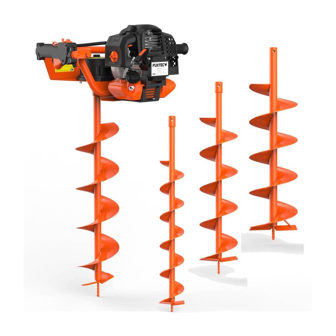 FUXTEC FX-EB152 zemní vrták vcetne nástavcu 100,150,200 mm