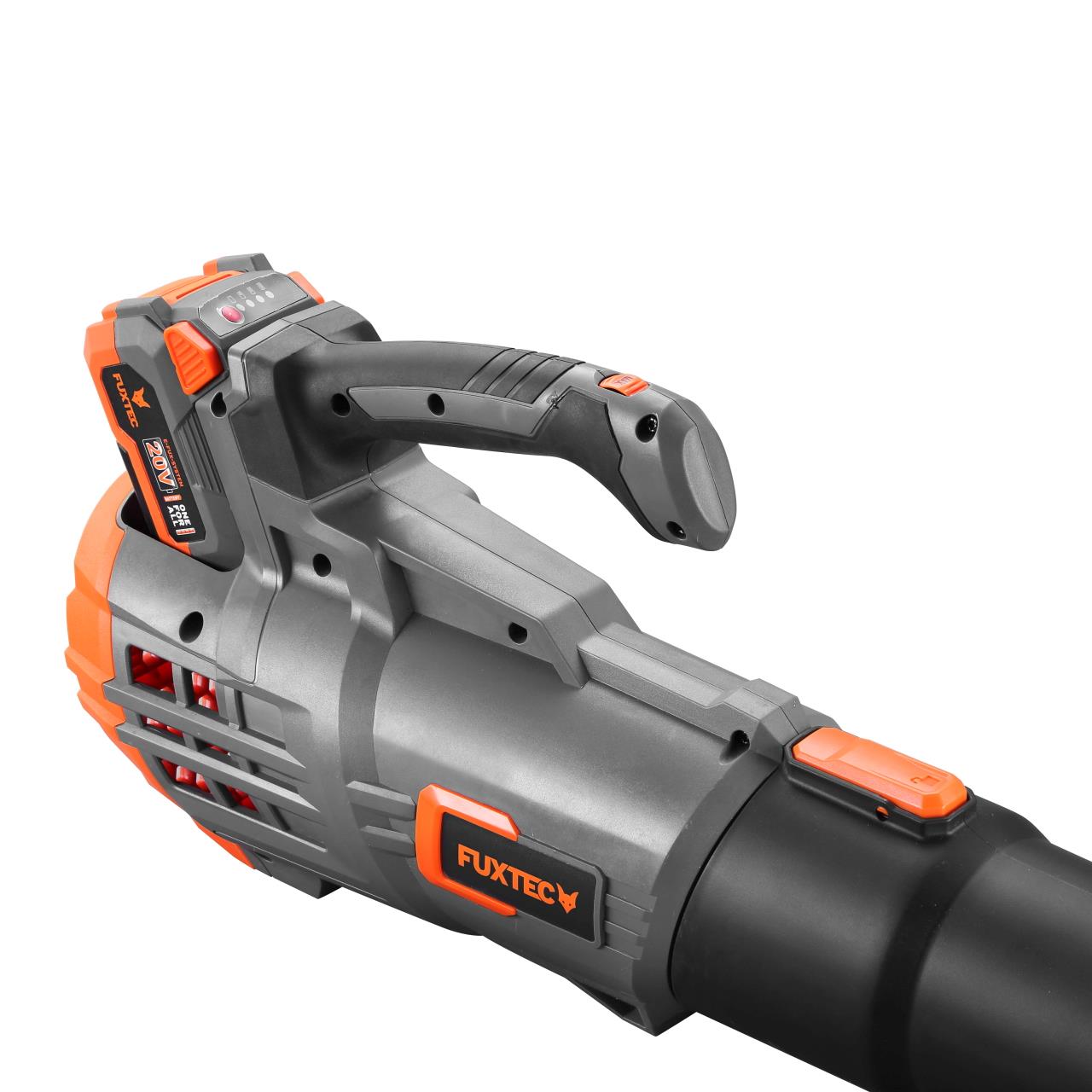 FUXTEC 20V akumulátorový foukac listí FX-E1LB20 SET 1 s 2 x akumulátorem 2Ah, 1 x nabíjeckou 2,4A