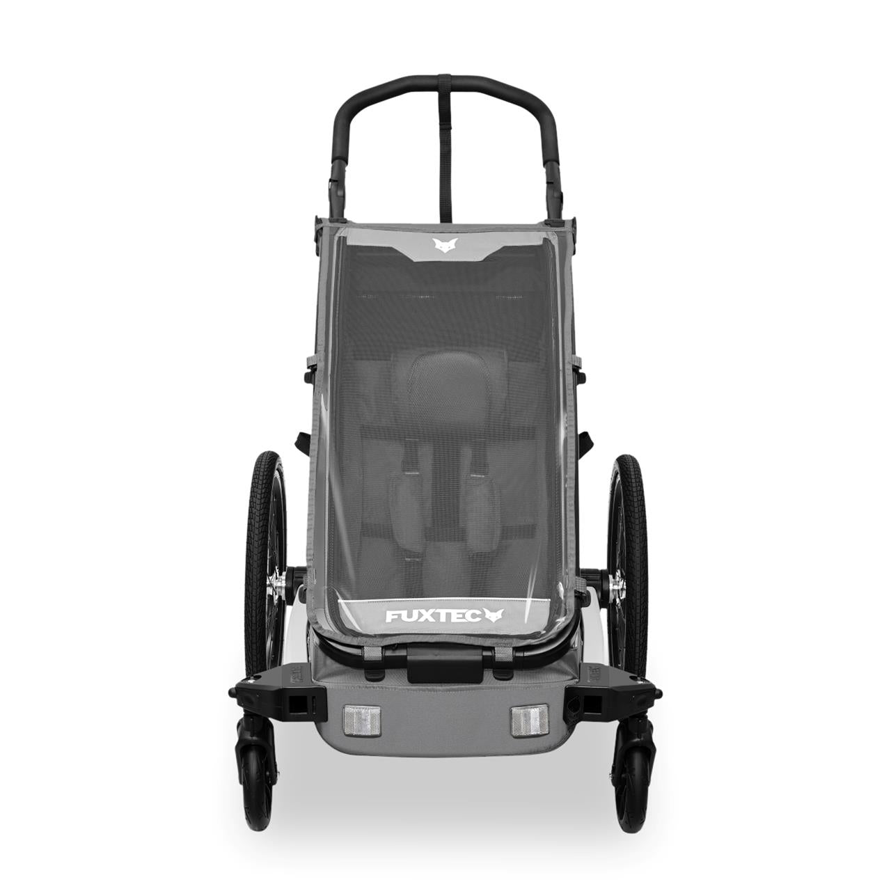 Príves na kolo FUXTEC FX-FA1S šedý s jogger koleckem