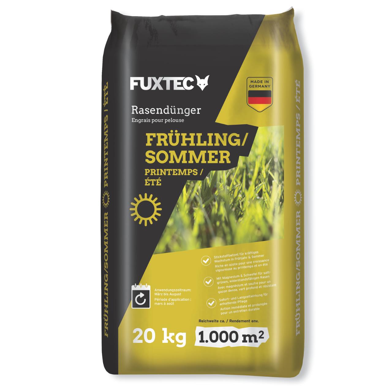 FUXTEC hnojivo na trávník jaro/léto FX-RDFS 20 kg na 1000 m2
