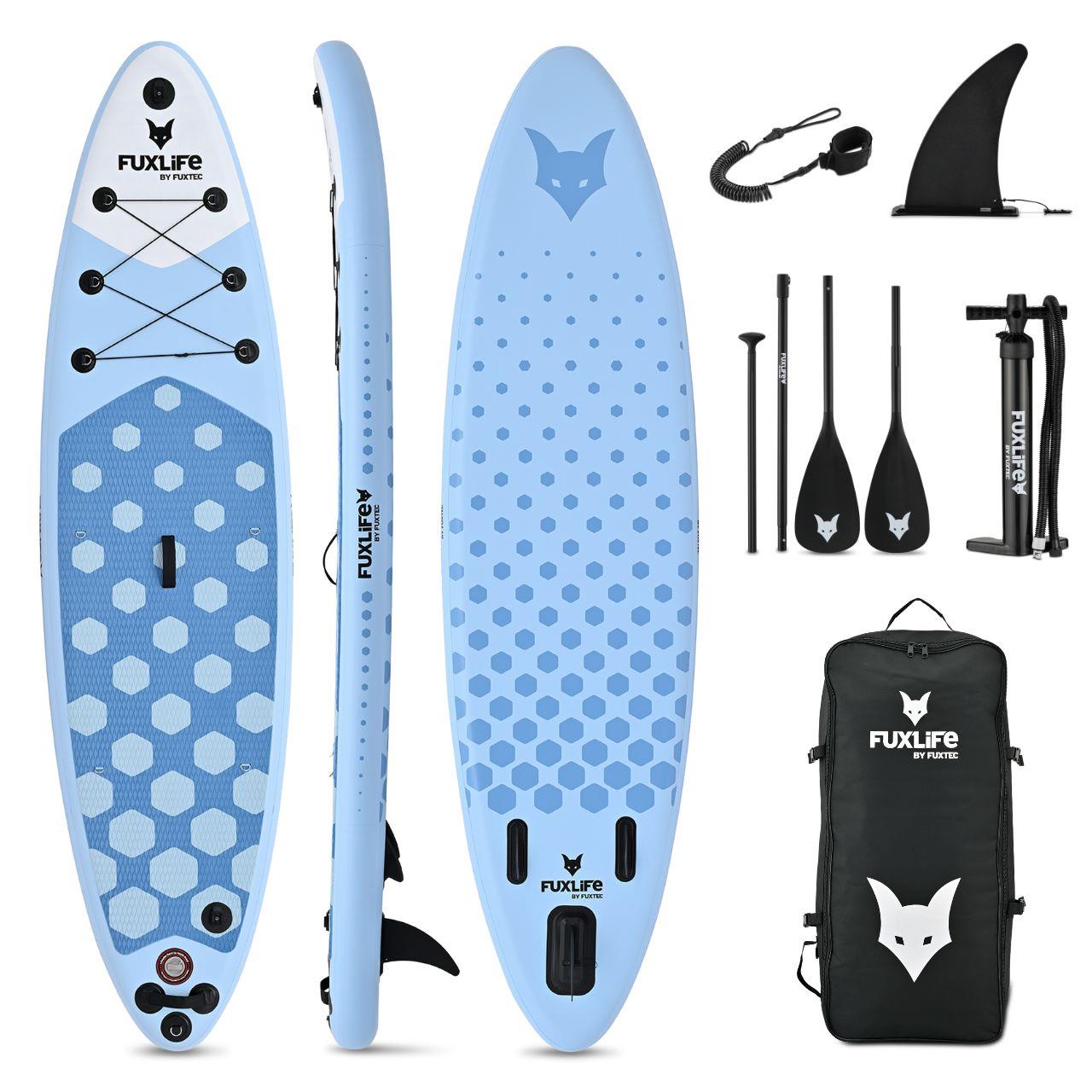 FUXLIFE Stand Up Paddle Board FX-SUP320D1 šedý